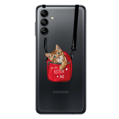 Samsung A13 5G Kitten Me Transparent Silicone TPU Θήκη