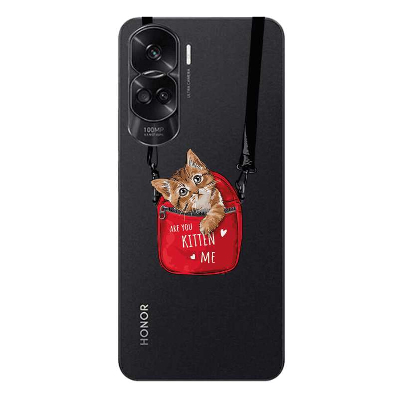 Honor 90 Lite 5G Kitten Me Transparent Silicone TPU Θήκη