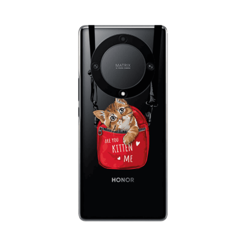 Honor Magic5 Lite 5G Kitten Me Transparent Silicone TPU Θήκη