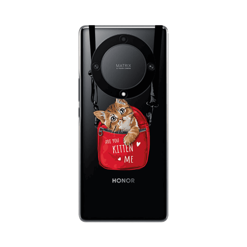 Honor Magic5 Lite 5G Kitten Me Transparent Silicone TPU Θήκη