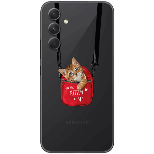 Samsung Galaxy A25 Kitten Me Transparent Silicone TPU Θήκη