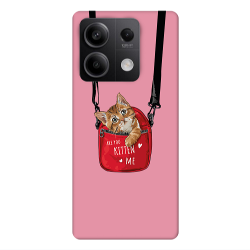 Xiaomi Redmi Note 13Pro 5G Kitten Me Pink Colored Silicone TPU Θήκη