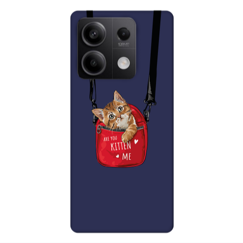 Xiaomi Redmi Note 13Pro 5G Kitten Me Dark blue Colored Silicone TPU Θήκη