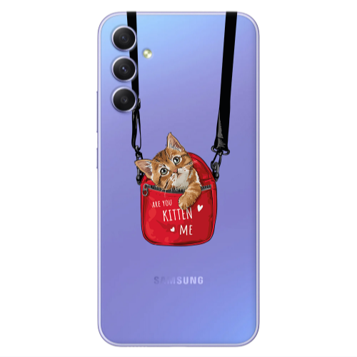 Samsung A16 Kitten Me Transparent Silicone TPU Θήκη