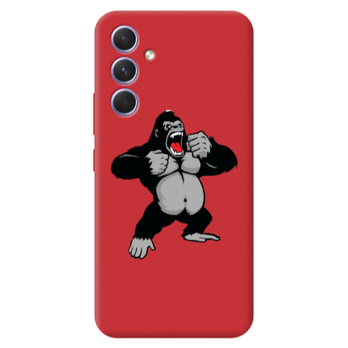Samsung A36 Angry Gorilla2 Red Colored Silicone TPU Θήκη