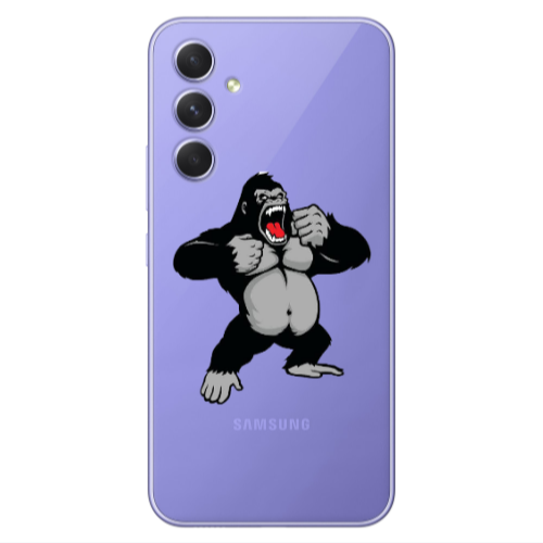 Samsung A56 Angry Gorilla2 Transparent Silicone TPU Θήκη
