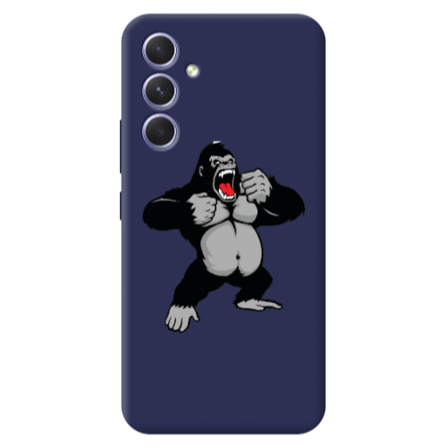Samsung A56 Angry Gorilla2 Dark blue Colored Silicone TPU Θήκη