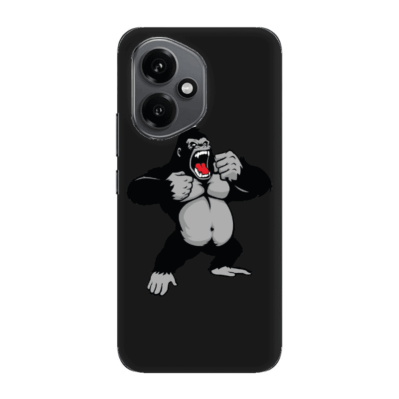Honor Magic 400 Angry Gorilla2 Black Colored Silicone TPU Θήκη