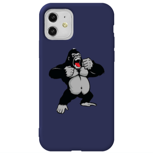 Apple iPhone 11  Angry Gorilla2 Dark blue Colored Silicone TPU Θήκη
