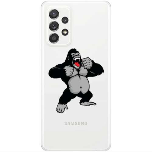 Samsung A52 Angry Gorilla2 Transparent Silicone TPU Θήκη