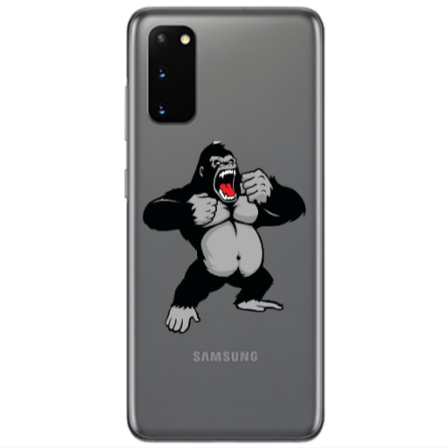 Samsung S20 Angry Gorilla2 Transparent Silicone TPU Θήκη