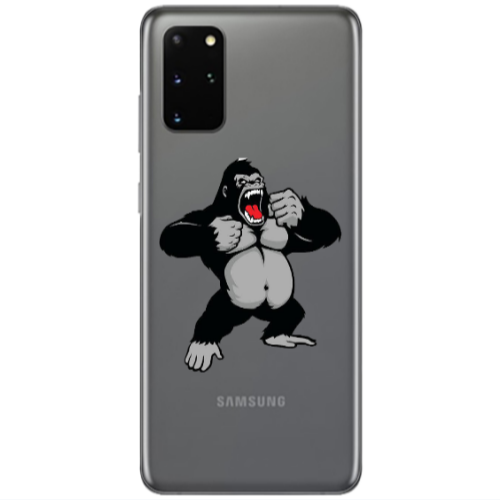 Samsung S20 Plus Angry Gorilla2 Transparent Silicone TPU Θήκη