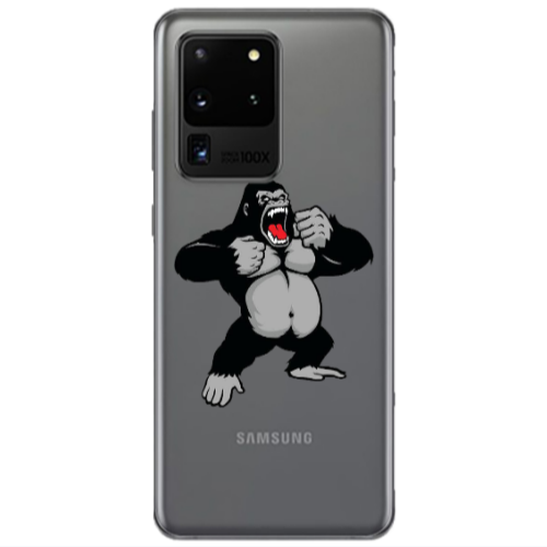 Samsung S20 Ultra Angry Gorilla2 Transparent Silicone TPU Θήκη