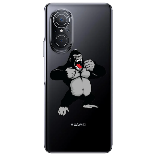 Huawei Nova 9 SE Angry Gorilla2 Transparent Silicone TPU Θήκη