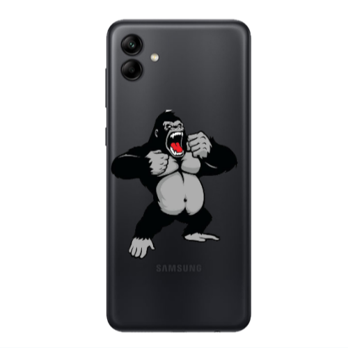 Samsung A04 Angry Gorilla2 Transparent Silicone TPU Θήκη