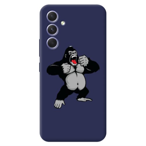 Samsung A54 Angry Gorilla2 Dark blue Colored Silicone TPU Θήκη