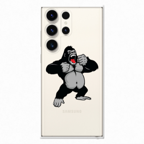 Samsung S23 Ultra Angry Gorilla2 Transparent Silicone TPU Θήκη