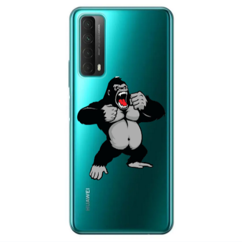 Huawei P Smart 2021 Angry Gorilla2 Transparent Silicone TPU Θήκη