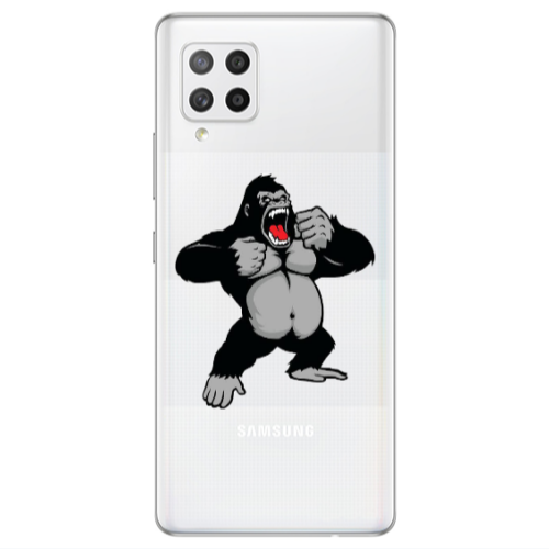 Samsung A42 5G Angry Gorilla2 Transparent Silicone TPU Θήκη