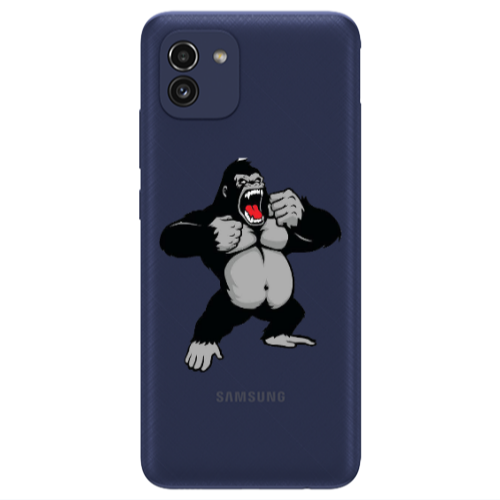 Samsung A03 Angry Gorilla2 Transparent Silicone TPU Θήκη
