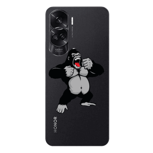 Honor 90 Lite 5G Angry Gorilla2 Transparent Silicone TPU Θήκη