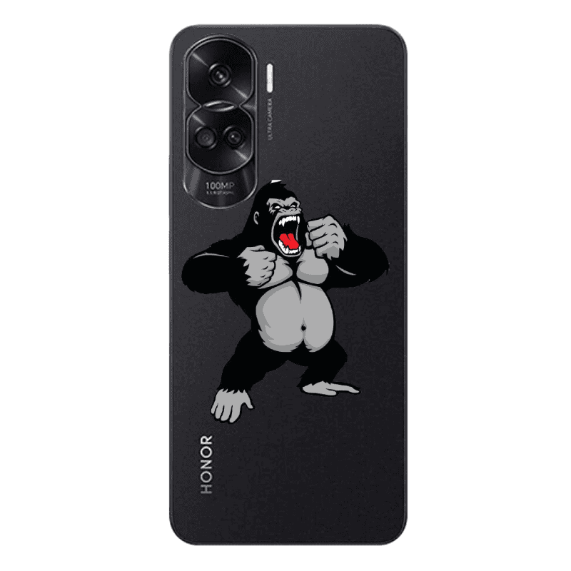 Honor 90 Lite 5G Angry Gorilla2 Transparent Silicone TPU Θήκη
