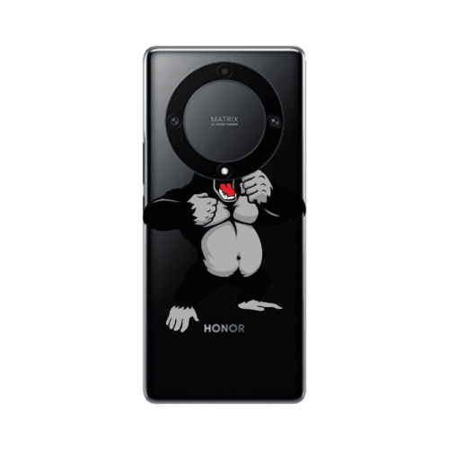 Honor Magic5 Lite 5G Angry Gorilla2 Transparent Silicone TPU Θήκη