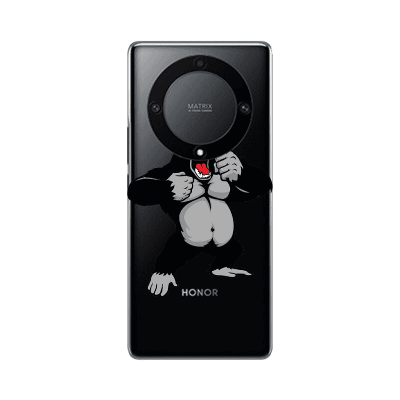 Honor Magic5 Lite 5G Angry Gorilla2 Transparent Silicone TPU Θήκη