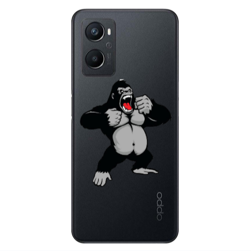 Oppo A 96 Angry Gorilla2 Transparent Silicone TPU Θήκη