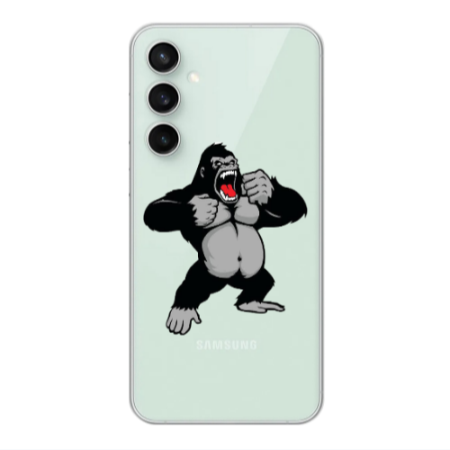 Samsung S24 Plus Angry Gorilla2 Transparent Silicone TPU Θήκη