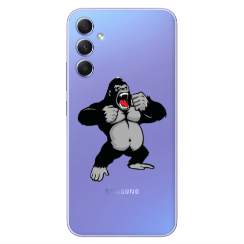 Samsung A16 Angry Gorilla2 Transparent Silicone TPU Θήκη