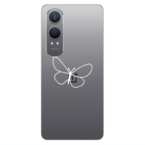 Oneplus Nord Ce 4 lite butterfly Transparent Silicone TPU Θήκη