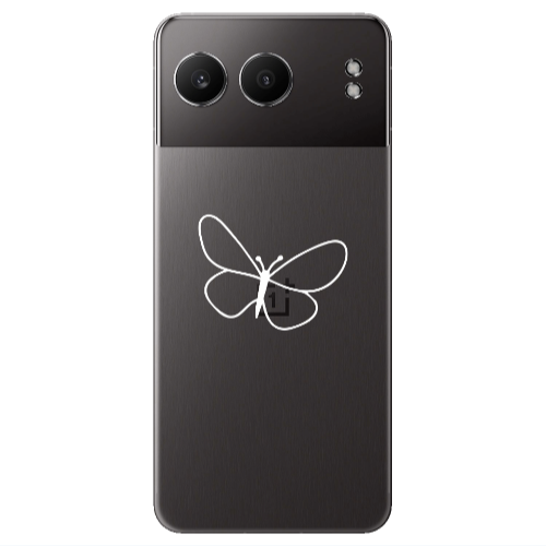 Oneplus Nord 4 butterfly Transparent Silicone TPU Θήκη