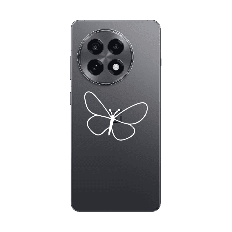 Oneplus 13 5G butterfly Transparent Silicone TPU Θήκη
