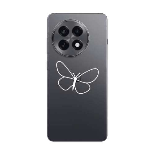Oneplus 13 R butterfly Transparent Silicone TPU Θήκη