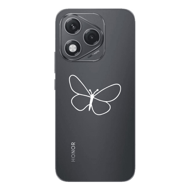 Honor 400 Lite butterfly Transparent Silicone TPU Θήκη