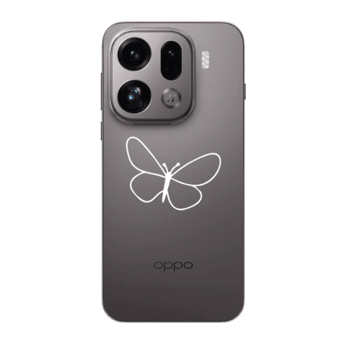Oppo Find X9 Pro butterfly Transparent Silicone TPU Θήκη