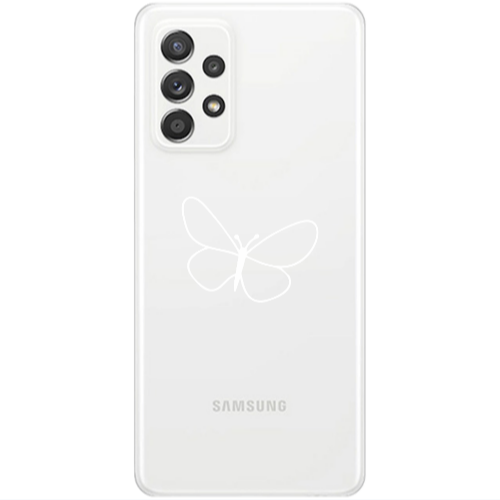 Samsung A53 butterfly Transparent Silicone TPU Θήκη