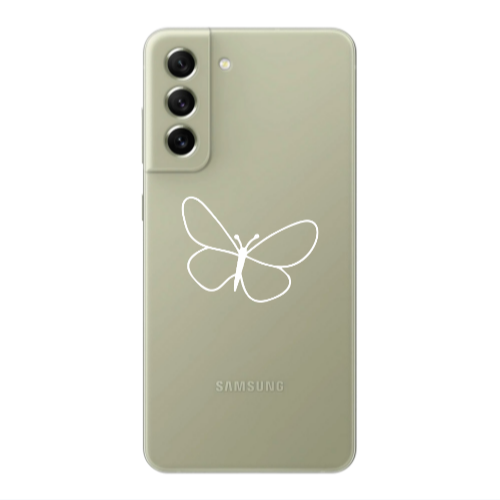 Samsung S22 Plus butterfly Transparent Silicone TPU Θήκη