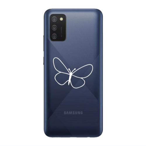 Samsung A03S butterfly Transparent Silicone TPU Θήκη