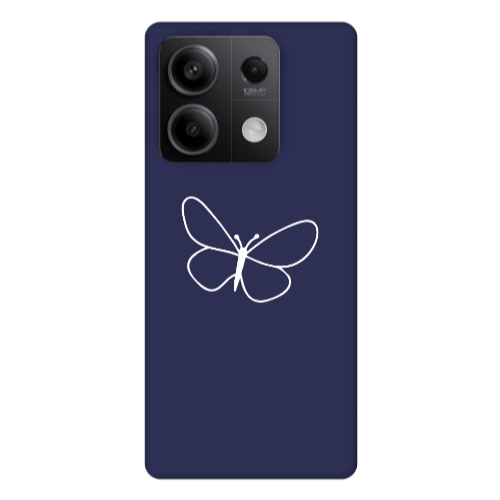 Xiaomi Redmi Note 13Pro 5G butterfly Dark blue Colored Silicone TPU Θήκη