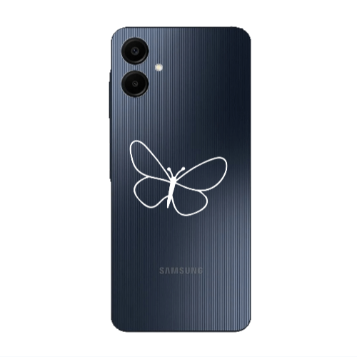 Samsung A06 butterfly Transparent Silicone TPU Θήκη