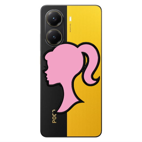 Xiaomi Poco X7 Pro Line girl Transparent Silicone TPU Θήκη