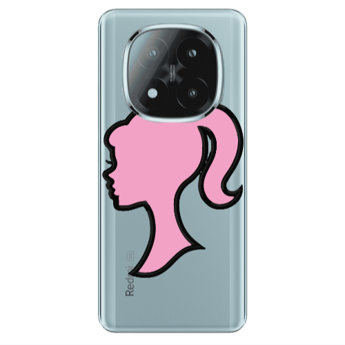 Xiaomi Redmi Note 14 Pro + 5g Line girl Transparent Silicone TPU Θήκη