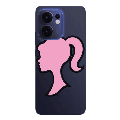 Oppo Reno13 FS Line girl Transparent Silicone TPU Θήκη