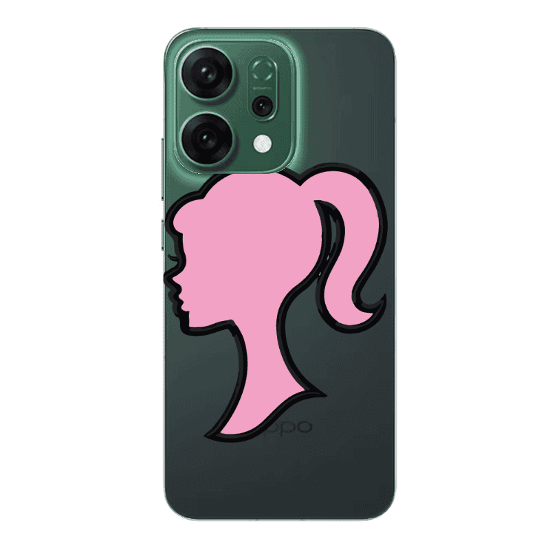 Oppo RENO 14 Line girl Transparent Silicone TPU Θήκη