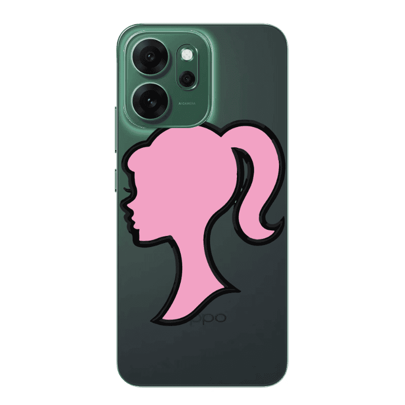 Oppo 14 F Line girl Transparent Silicone TPU Θήκη