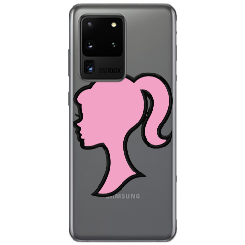 Samsung S20 Ultra Line girl Transparent Silicone TPU Θήκη