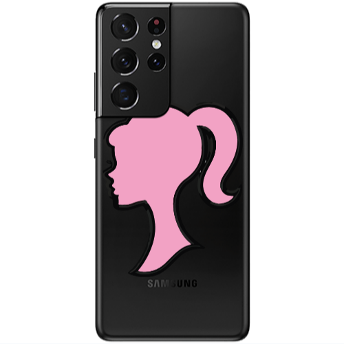 Samsung S21 Ultra Line girl Transparent Silicone TPU Θήκη