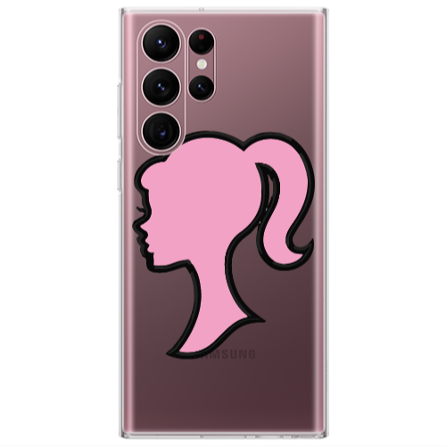 Samsung S22 Ultra Line girl Transparent Silicone TPU Θήκη